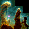 HST Image of Molecular Gas in M16